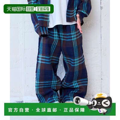 1h可退 日本直邮MARKEY'S 儿童 宽松格纹长裤 b9898