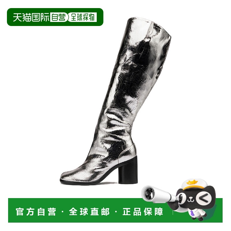 香港直邮Maison Margiela Tabi镜面分趾长筒靴 S34WW0057P5016T