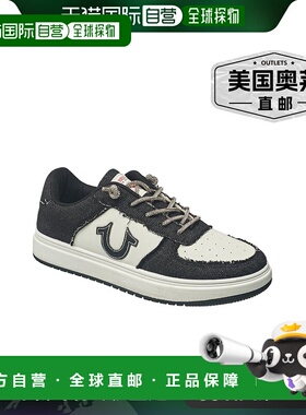 True Religion 女士 Allison 系带运动鞋 - 黑色牛仔布 【美国奥