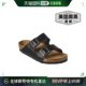 Arizona 女士 软鞋 美国奥 Birkenstock 黑色 床光滑皮革凉鞋