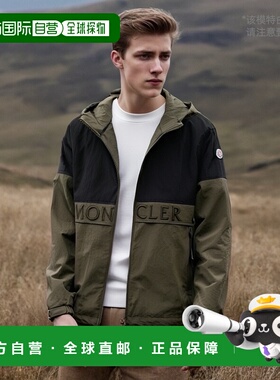 日本直邮Moncler 夹克卡其绿黑色男士 MONCLER 1A00088 59733 99T