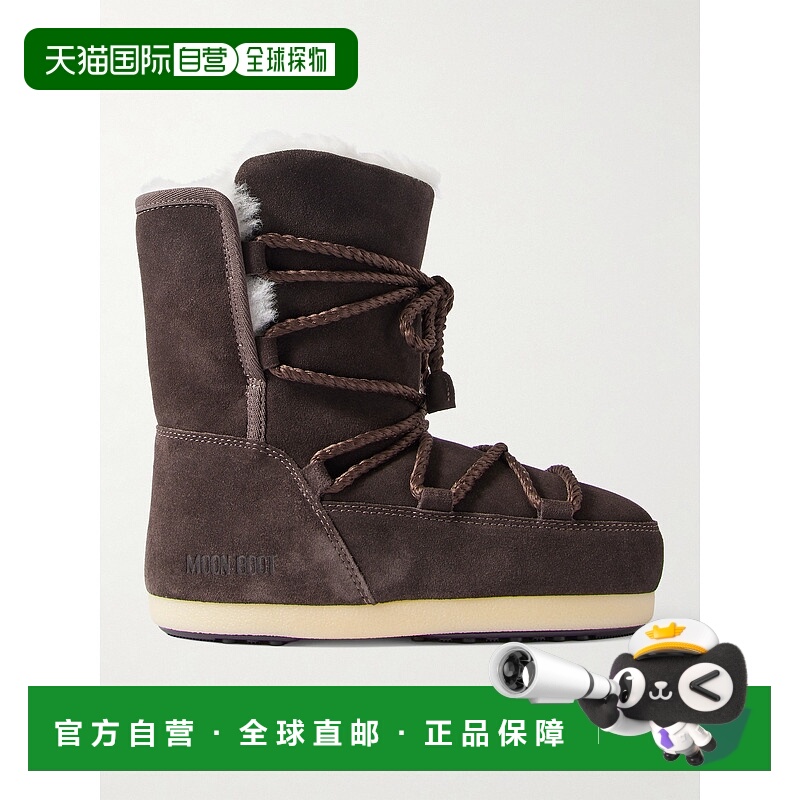 1h可退 香港直邮潮奢 moon boot 月亮靴 女士 EVX 皮毛内里绒面革