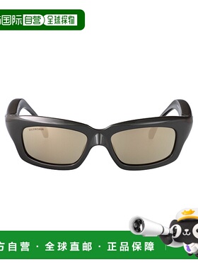 香港直邮BALENCIAGA 男士眼镜 BB0385S003 SS2025 灰色 矩形太阳