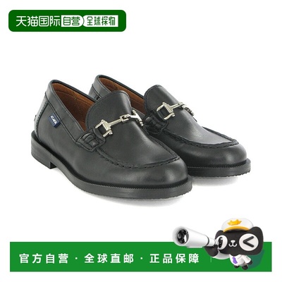 自营atlanta mocassin亚特兰大Moccasin扣皮革乐福鞋-黑色 美国奥