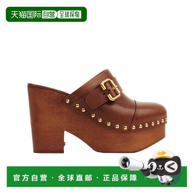 香港直邮Chloe JEANNETTE坡跟穆勒鞋 C24A02TLT