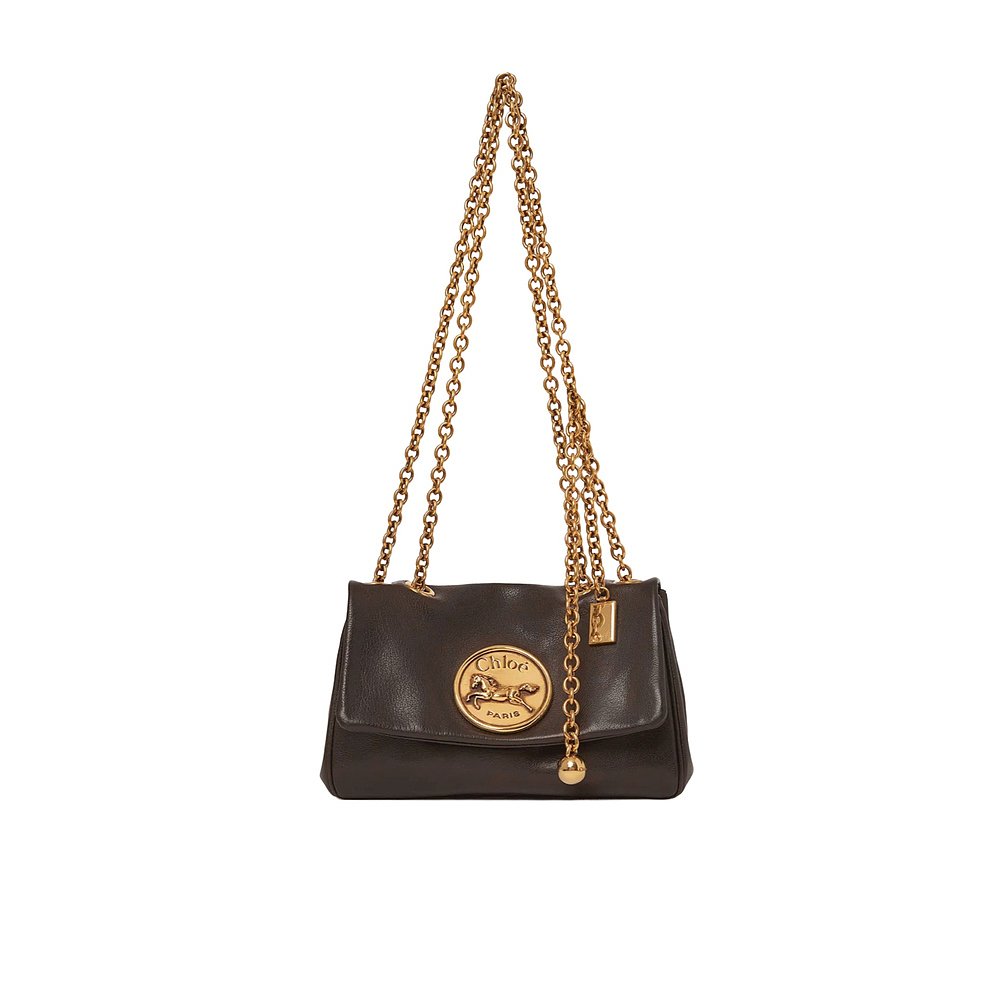 CHLOÉ 女士手提包 CH25AS585P7524W AW2025 棕色 翻盖单肩包