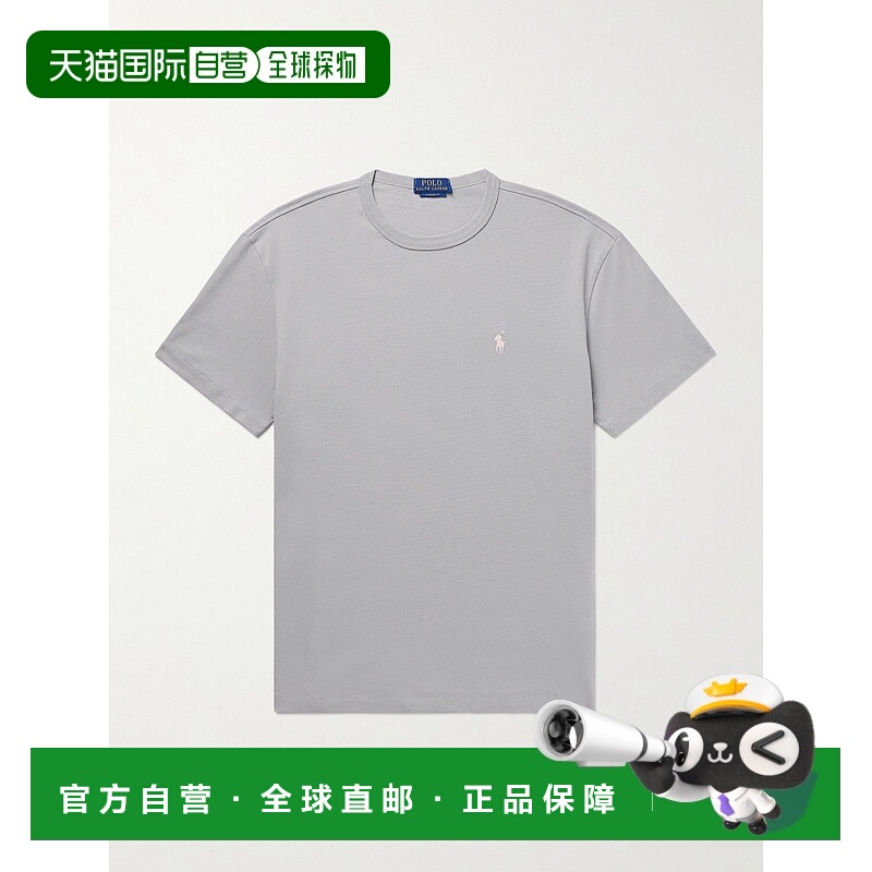 香港直邮Polo Ralph Lauren Polo 拉夫 劳伦 男士 Logo刺绣棉针织