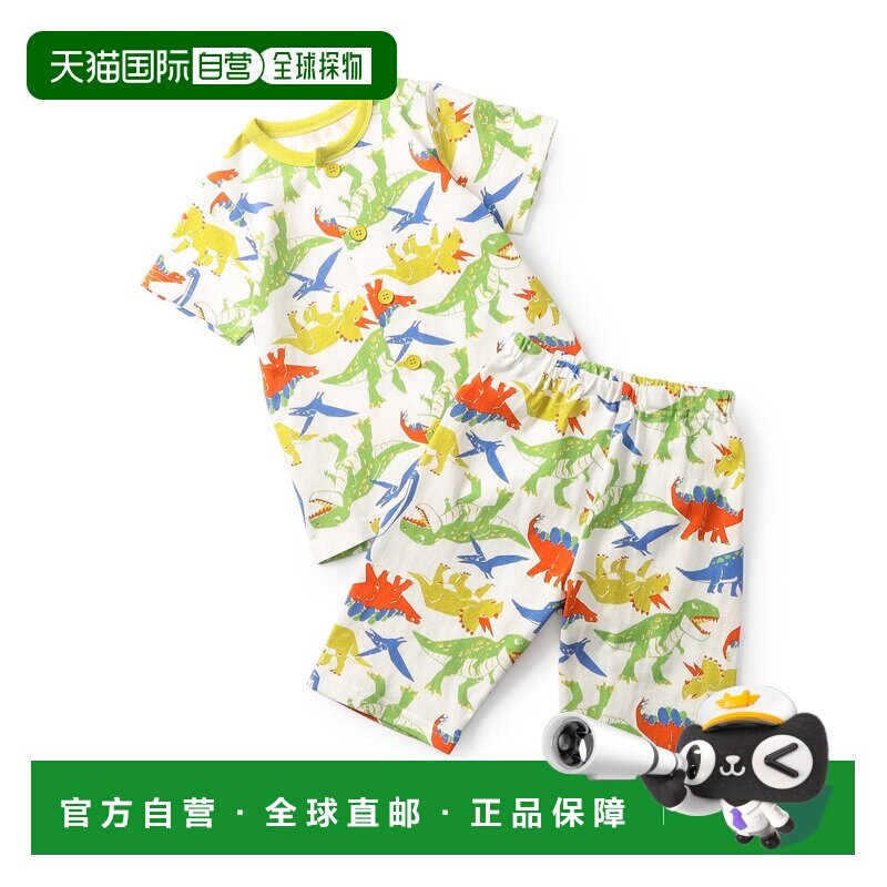 日本直邮BREEZE 儿童 男童 短袖开襟睡衣套装 J258036裤子