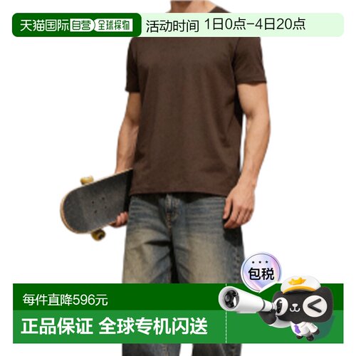 自营 alo yoga Conquer 纯色圆领透气舒适短袖网球T恤 男款m1205r
