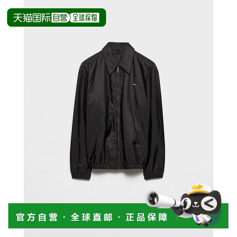 1h可退 香港直邮Prada 普拉达 男士 PRADA RE-NYLON 黑色套头上衣