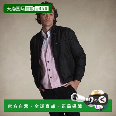 自营 members onlyMen's Windbreaker Packable Jacket - black