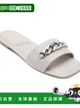 自营 dkny女式Dania平滑鞋-柔软白色 美国奥莱直发单鞋平底鞋