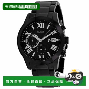自营Guess男士黑色表盘手表-黑色 美国奥莱直发