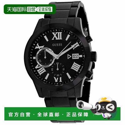自营Guess男士黑色表盘手表-黑色 美国奥莱直发