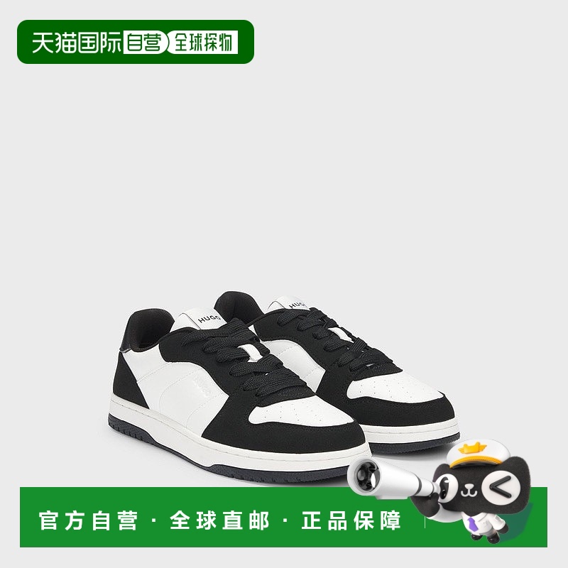 自营欧洲直邮HUGO BOSS雨果HUGO RED带标志的混合材质运动鞋男鞋