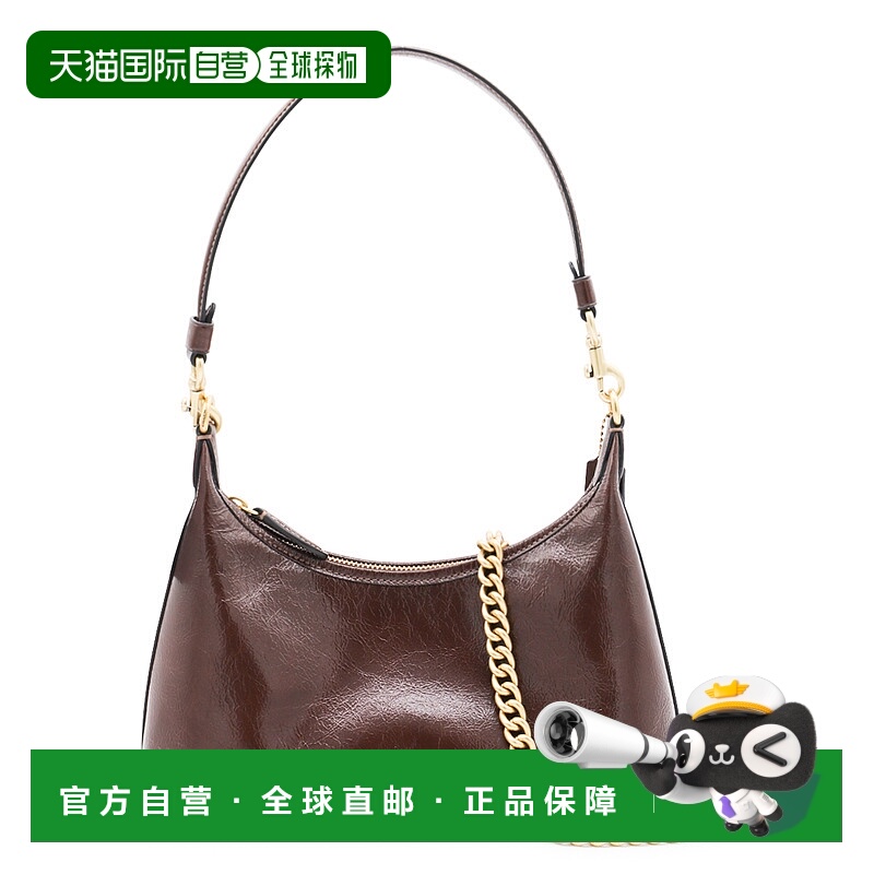 1h可退 香港直邮COACH 女士单肩包 CAD75B4MPL SS2025 浅棕色新款