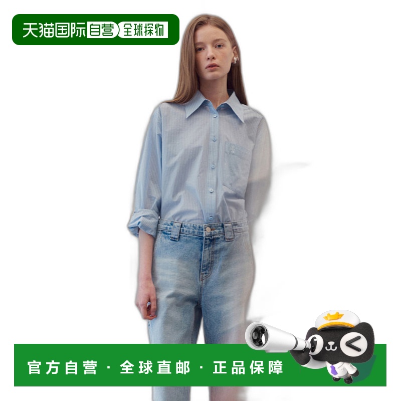 韩国直邮RE RHEE 女士女装T恤RQ2STO027-0-SB EMBROIDERED STRIPE