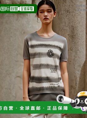 【99新未使用】香港直邮Weekend Max Mara 格纹短袖花朵T恤 59410