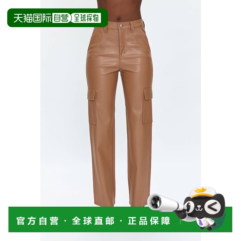 自营pistolaCassie Utility Straight Pants In Almond - almond