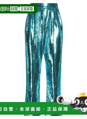 1h可退 香港直邮Tom Ford 汤姆 福特 女士 休闲长裤 green绿色 舒