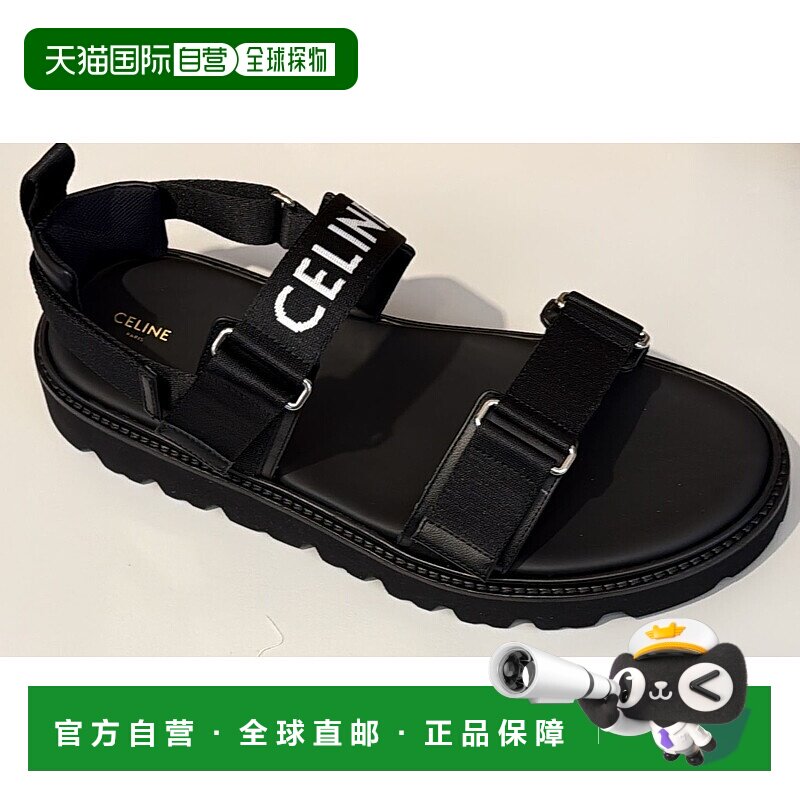 香港直邮CELINE 男士拖鞋 363435103C38NO SS2025 黑色