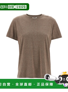 香港直邮AURALEE 女士 混杂棉质T恤 A00T04STTOPBROWN