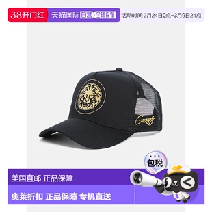 自营guessLion Trucker Hat - black snakeskin 美国奥莱直发帽子