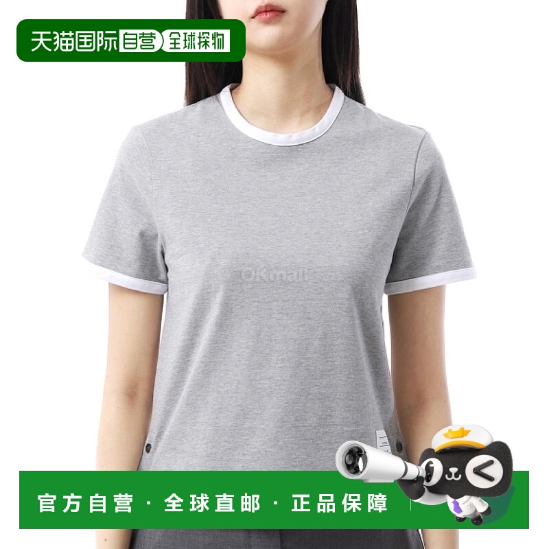韩国直邮Thom Browne桑姆布郎尼T恤灰色圆领FJS075A 00042 055