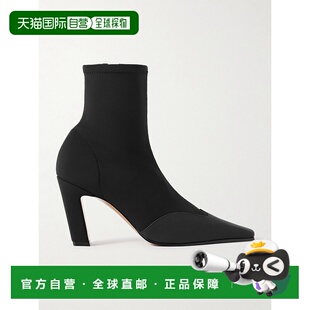 香港直邮KHAITE 女士 Nevada 皮革边弹性针织短靴 F1067972
