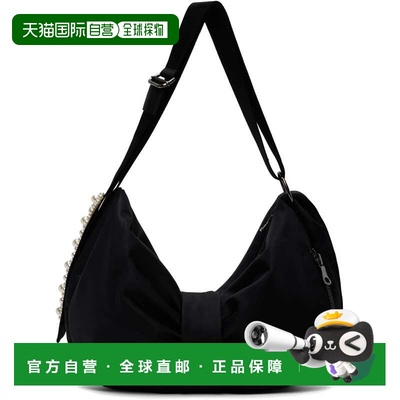 1h可退 香港直邮Simone Rocha 蒙娜 罗莎 女士 黑色 Beaded Sling