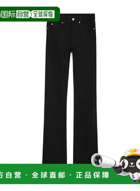 香港直邮CELINE 女士正装裤 2N83B0I4607IA SS2025 黑色 腰带环牛