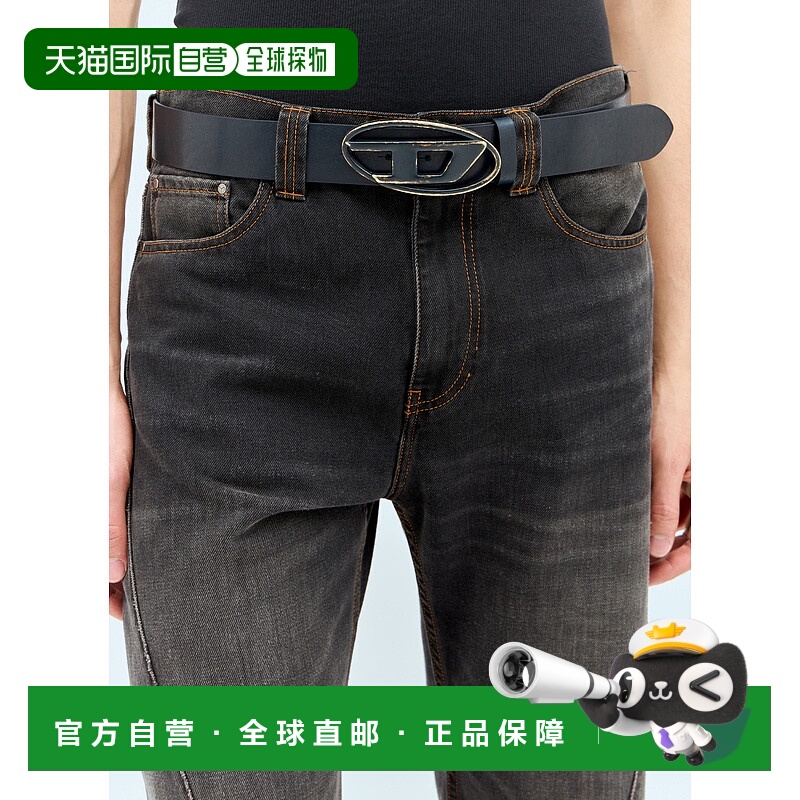 香港直邮Diesel 迪赛 男士 带皮革扣的皮带 X09257P3738牛皮腰带