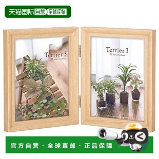 【日本直邮】HAKUBA木制相框 双面纵向天然色2L尺寸FWTR3-NT2L2T