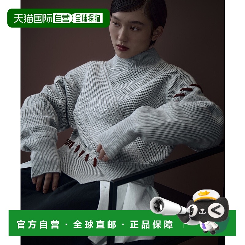 1h可退 日本直邮UN3D. 女装 不对称缝线立体感宽松针织衫 1256300