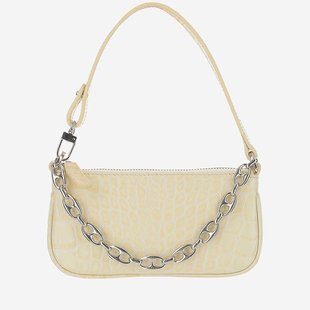 香港直邮By 出行小巧百搭户外休闲 Far女士简约手提包黄色便携经典