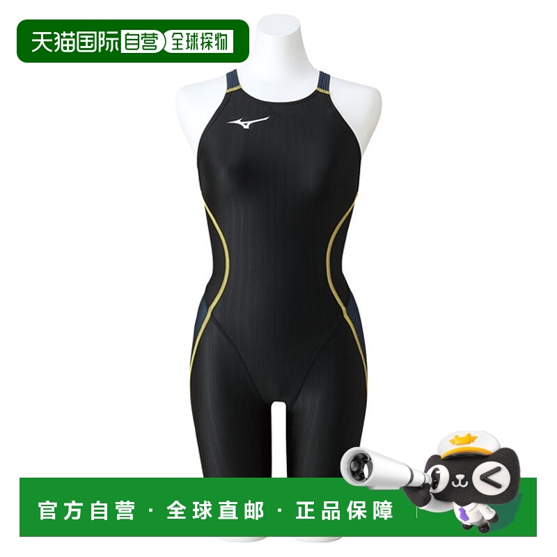 日本直邮MIZUNO 竞技游泳半身套装蕾丝露背女式游泳 Stream Ace N