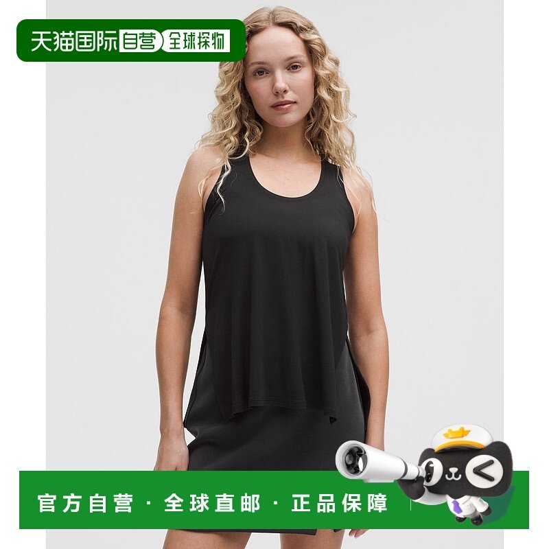 日本直邮lululemon-丝绸上的一面新款速干运动背心透气