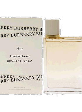 美国直邮Burberry博柏利花与她逐梦伦敦女士浓香水EDP芬芳10正品