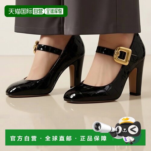 香港直邮Bottega Veneta 葆蝶家 女士 黑色 Mostra Mary-Jane 高