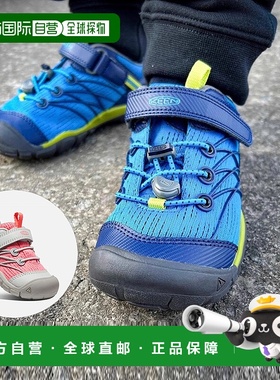 日潮跑腿Keen科恩 CHANDLER CNX 儿童户外登山运动鞋 blue 15cm