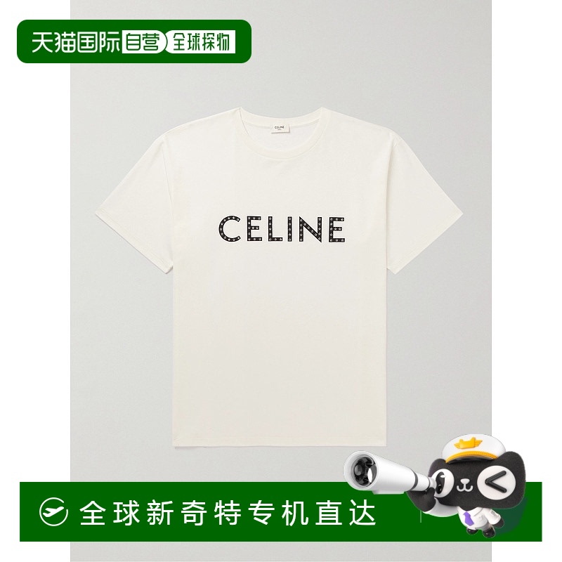 1h可退 香港直邮潮奢 Celine 思琳 男士 圆领T恤 2X47F671Q短袖