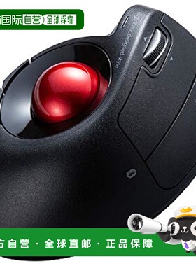 【日本直邮】Sanwa山业 轨迹球蓝牙鼠标 黑色MA-BTTB179BK新款