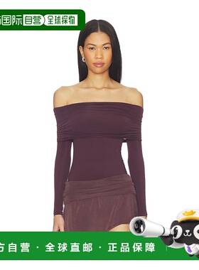 1h可退 香港直邮Wolford 女士 透视垂褶长袖上衣 58311 舒适时尚