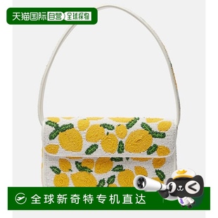 white白色 Tommy 珠饰肩包 舒适时尚 香港直邮Staud 1h可退 女士