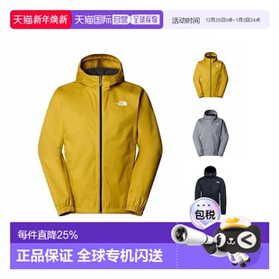 黄色新款 香港直邮北面THE Logo连帽拉链夹克外套 FACE男款 NORTH