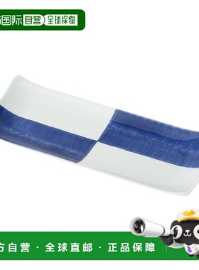 【日本直邮】Saikaitoki西海陶器 长方盘 市松纹 27cm 73432