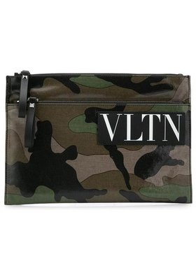 VALENTINO 23FW VLTN迷彩手拿包 Men