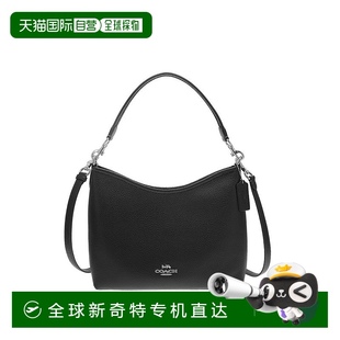 奥莱款 香港直邮COACH 女士皮质单肩斜挎手提包蔻驰背包