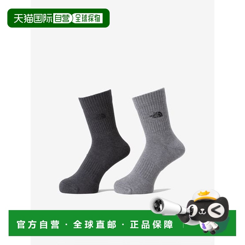 日本直邮THE NORTH FACE-TNF徽标2P机组人员 袜子