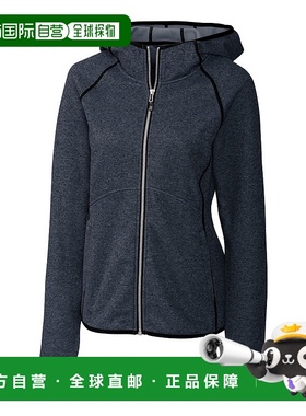 自营 cutter & buckCutter&Buck Mainsail毛衣针织连帽衫女式全拉